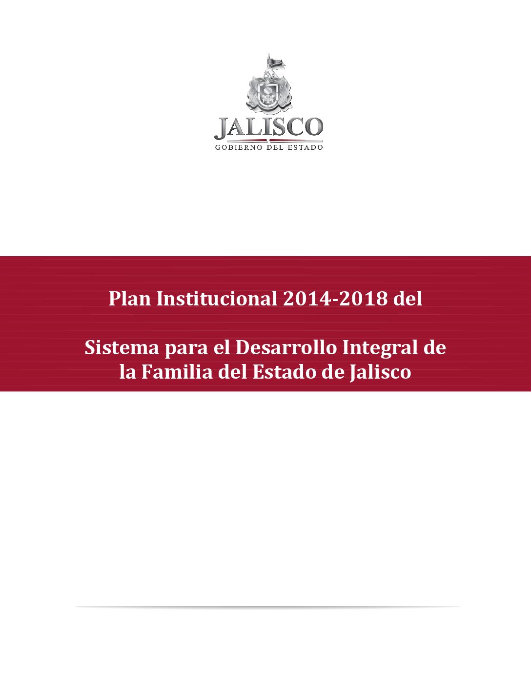 PLAN INSTITUCIONAL 2014 2018 DIF JALISCO