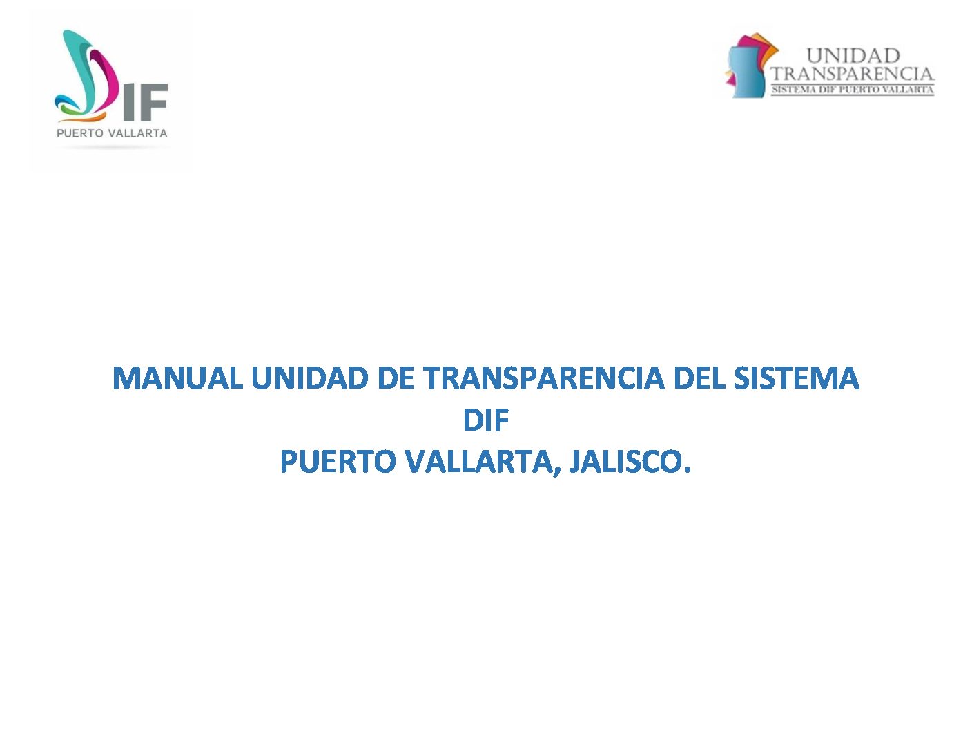 MANUAL UNIDAD DE TRANSPARENCIA.