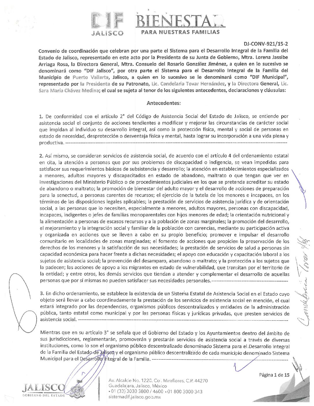13 CONV921-15 DIF JALISCO Y DIF MUNICIPAL