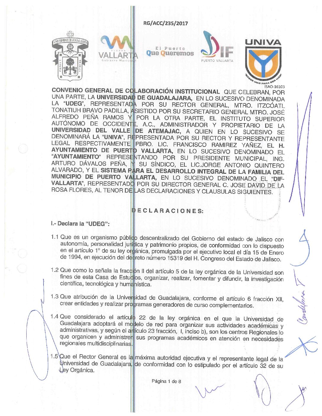 23-RG-ACC-235-2017UDG UNIVA AYUNTAMIENTO Y DIF MUNICIPAL