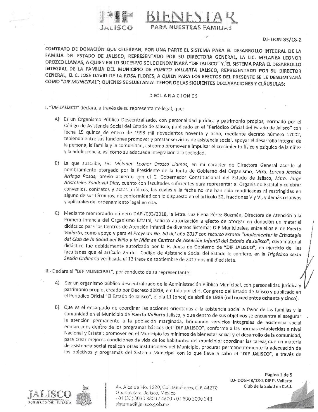 61 DON83-18 DIF JALISCO Y DIF MUNICIPAL