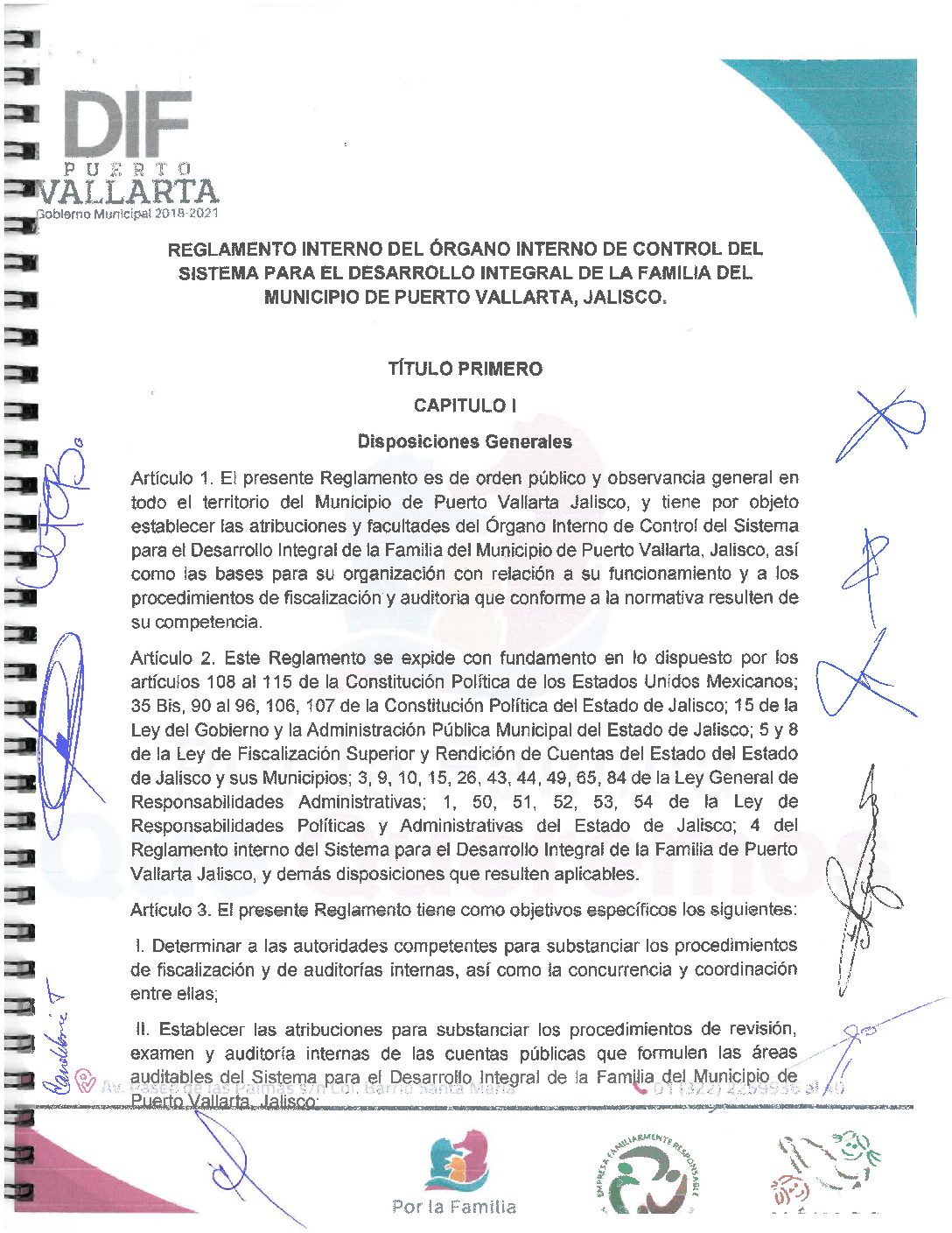 REGLAMENTO INTERNO DEL ÓRGANO DE CONTROL