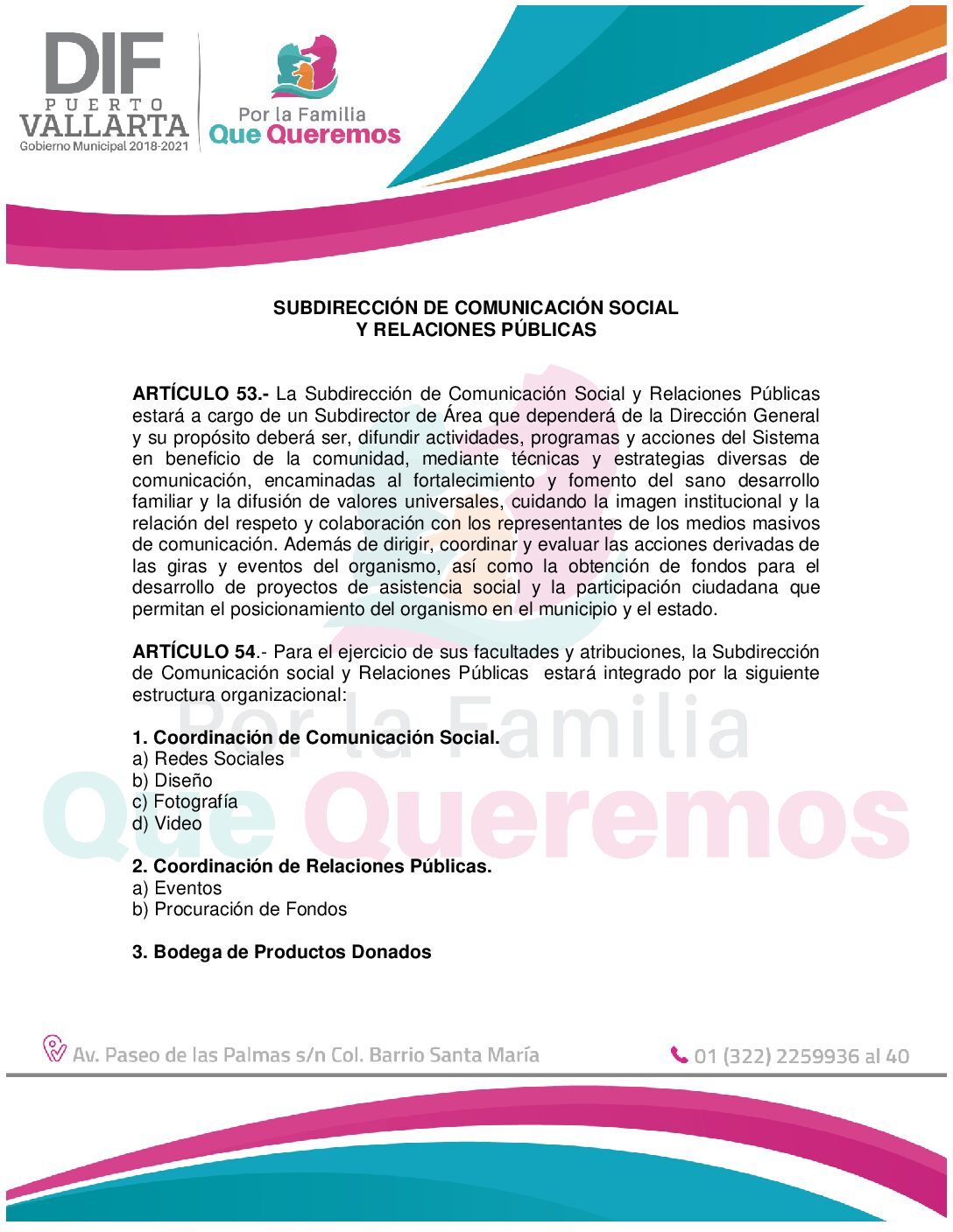 FUNCIÓN PÚBLICA SUBDIRECCIÓN COMUNICACION SOCIAL Y REALCIONES PÚBLICAS