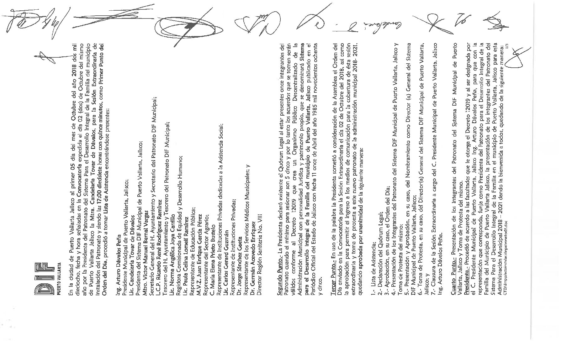 Acta de sesión 05 Octubre 2018