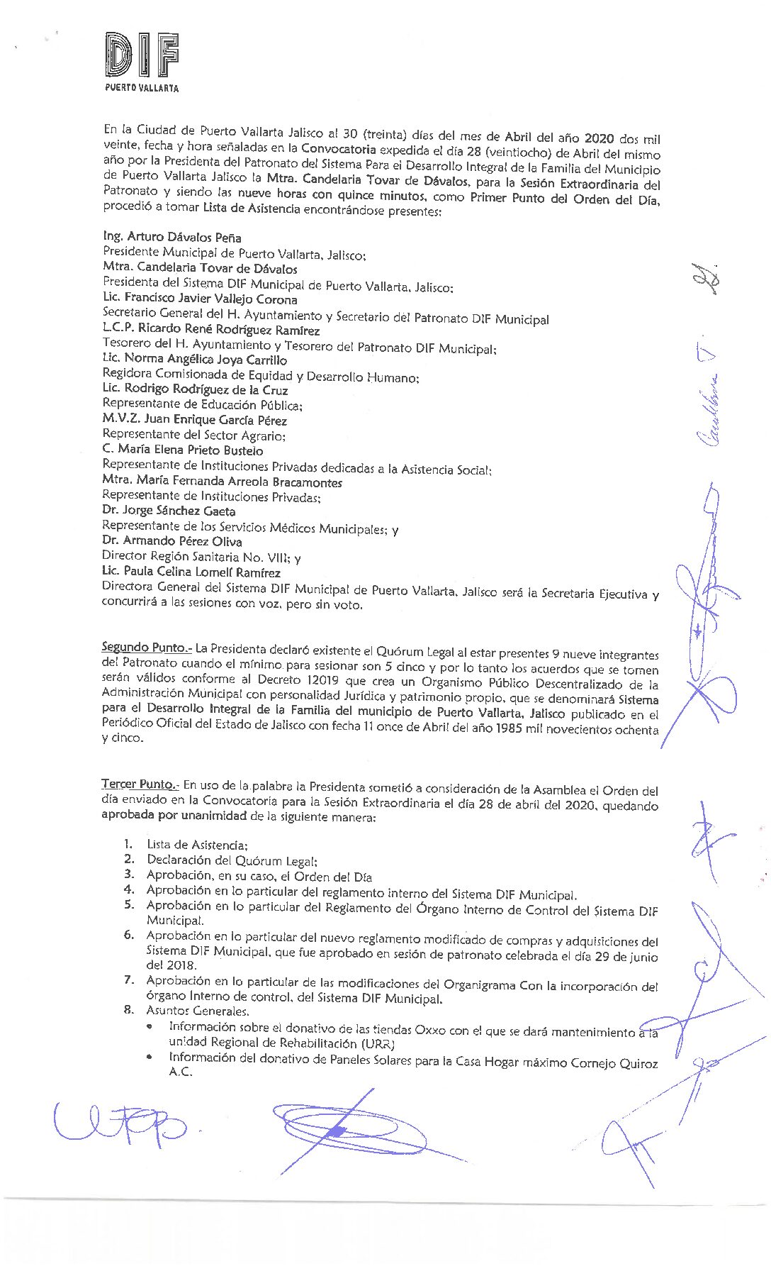 Acta de sesión 30 Abril 2020