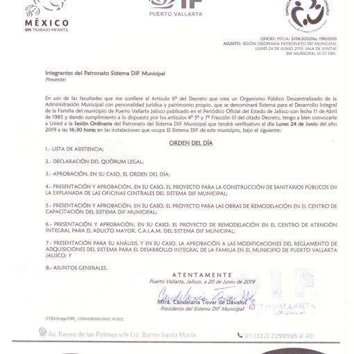 5. Orden del día 24 Junio 2019 5. Orden del día 24 Junio 2019