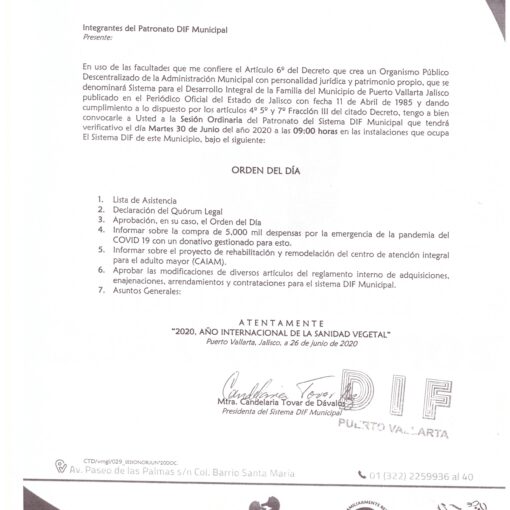 12. Orden del día 30 Junio 2020 12. Orden del día 30 Junio 2020