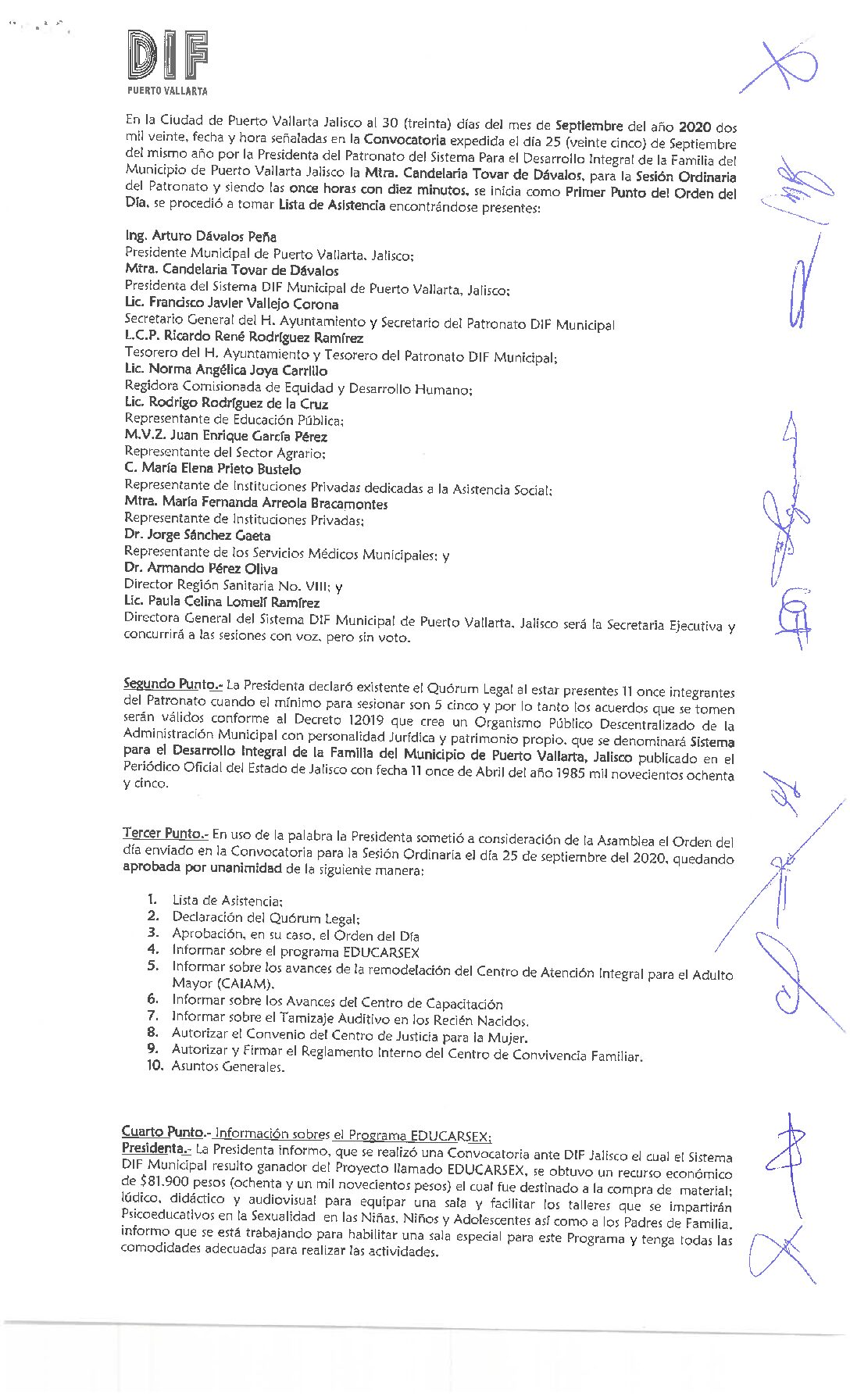 Acta de sesión 30 Septiembre 2020